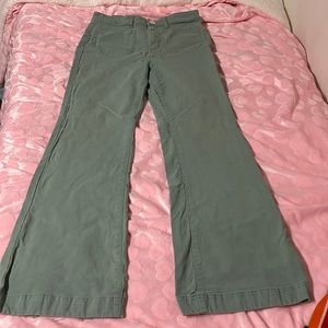 Lauren Conrad Turquoise High Rise Flare pants